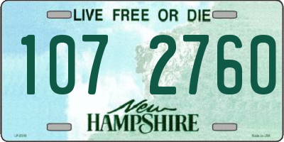 NH license plate 1072760