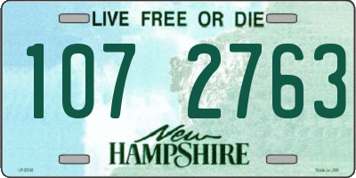 NH license plate 1072763