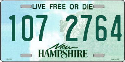 NH license plate 1072764