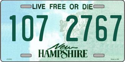 NH license plate 1072767