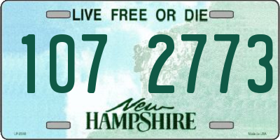 NH license plate 1072773