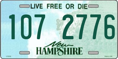 NH license plate 1072776
