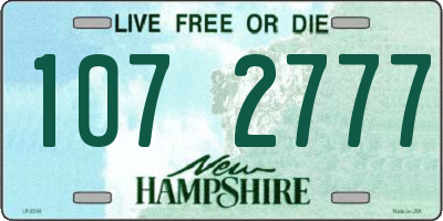 NH license plate 1072777