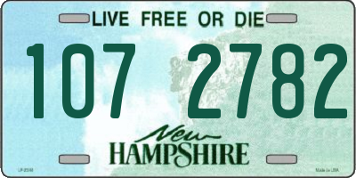 NH license plate 1072782