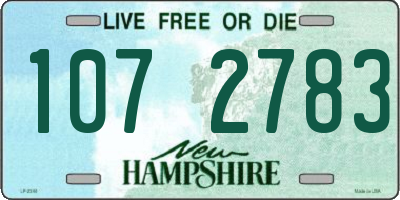 NH license plate 1072783