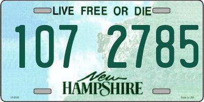 NH license plate 1072785
