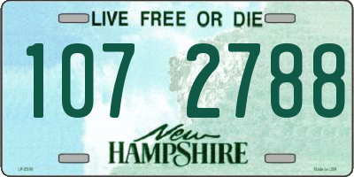 NH license plate 1072788