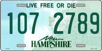 NH license plate 1072789