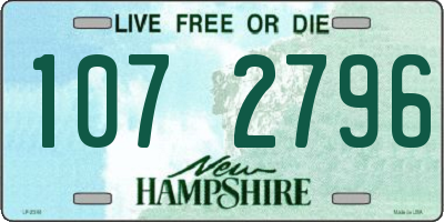 NH license plate 1072796