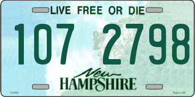 NH license plate 1072798