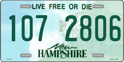 NH license plate 1072806