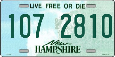 NH license plate 1072810