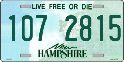 NH license plate 1072815