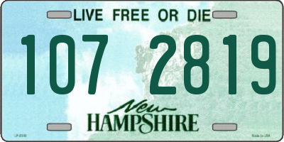 NH license plate 1072819