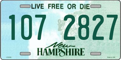 NH license plate 1072827