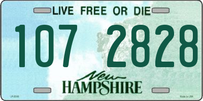 NH license plate 1072828