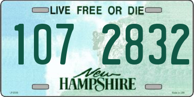 NH license plate 1072832