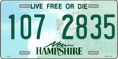 NH license plate 1072835