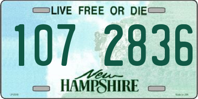 NH license plate 1072836