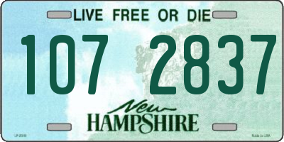 NH license plate 1072837