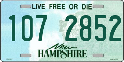 NH license plate 1072852