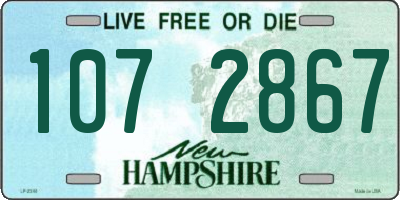 NH license plate 1072867