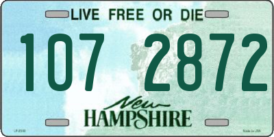 NH license plate 1072872