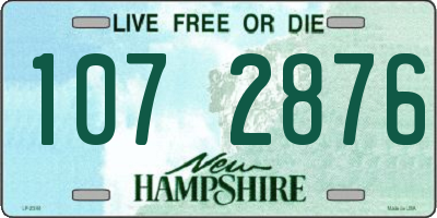 NH license plate 1072876