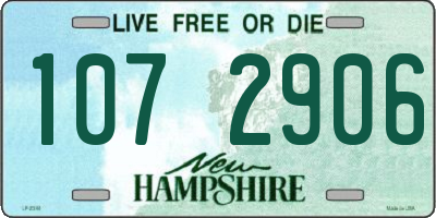 NH license plate 1072906