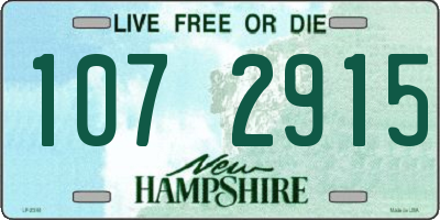 NH license plate 1072915