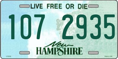 NH license plate 1072935