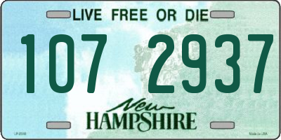 NH license plate 1072937