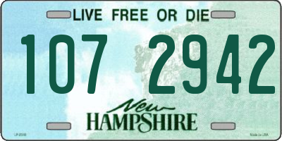 NH license plate 1072942