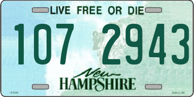 NH license plate 1072943