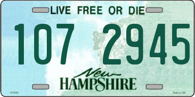 NH license plate 1072945