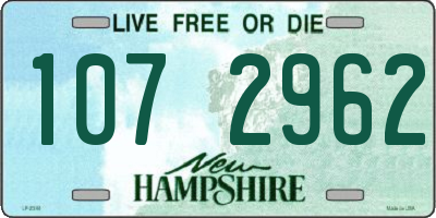NH license plate 1072962