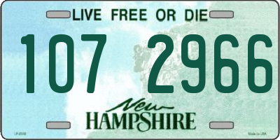 NH license plate 1072966