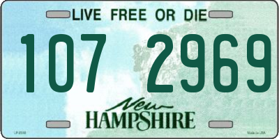 NH license plate 1072969