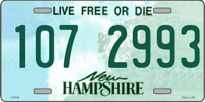 NH license plate 1072993