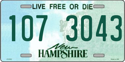 NH license plate 1073043