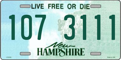 NH license plate 1073111