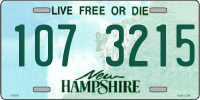 NH license plate 1073215