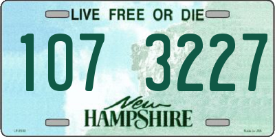 NH license plate 1073227