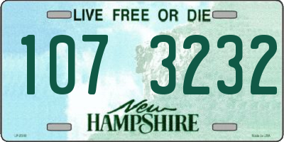 NH license plate 1073232