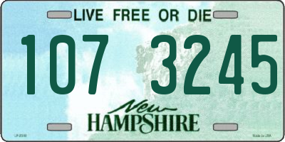 NH license plate 1073245