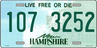 NH license plate 1073252