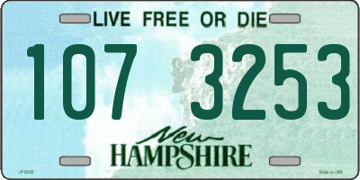 NH license plate 1073253