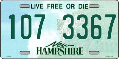 NH license plate 1073367