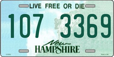 NH license plate 1073369