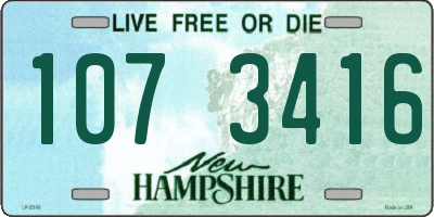 NH license plate 1073416